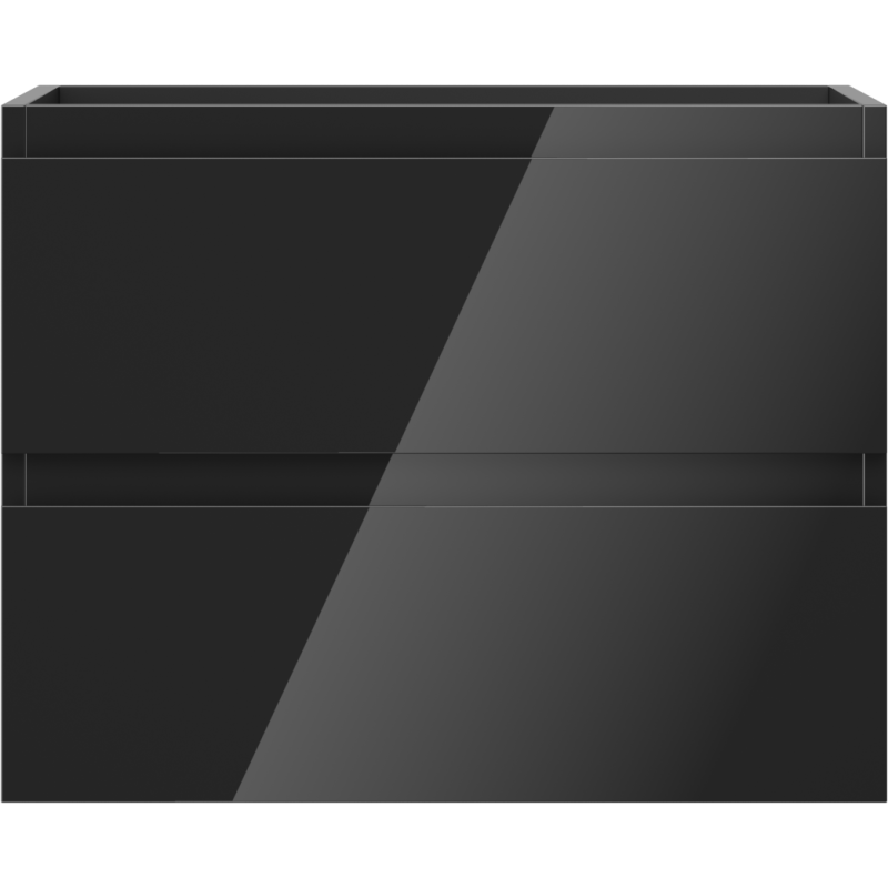 Mexen Orio шкаф за баня под мивка 60 см, 2 чекмеджета, черен гланц - 91A10-06047-2-BFF70