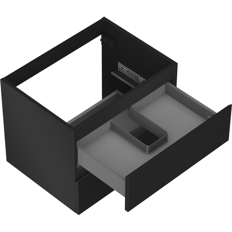 Mexen Orio шкаф за баня под мивка 60 см, 2 чекмеджета, черен мат - 91A10-06047-2-BFF71