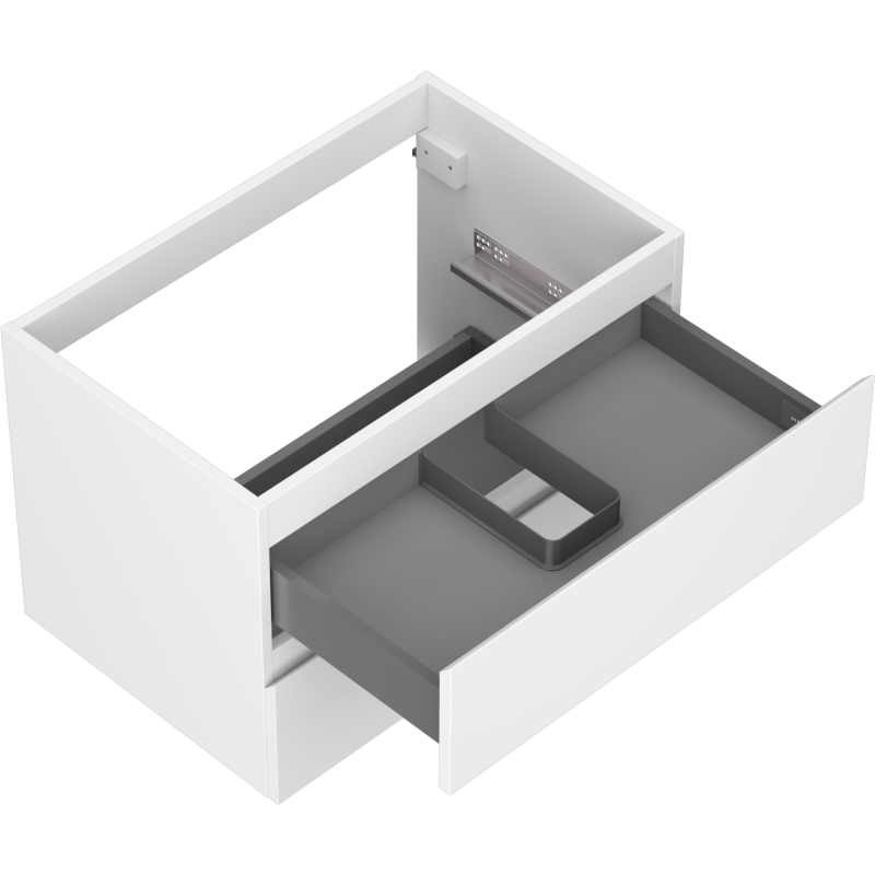 Mexen Orio шкаф за баня под умивалник 70 см, 2 чекмеджета, бял мат - 91A10-07047-2-BFF01