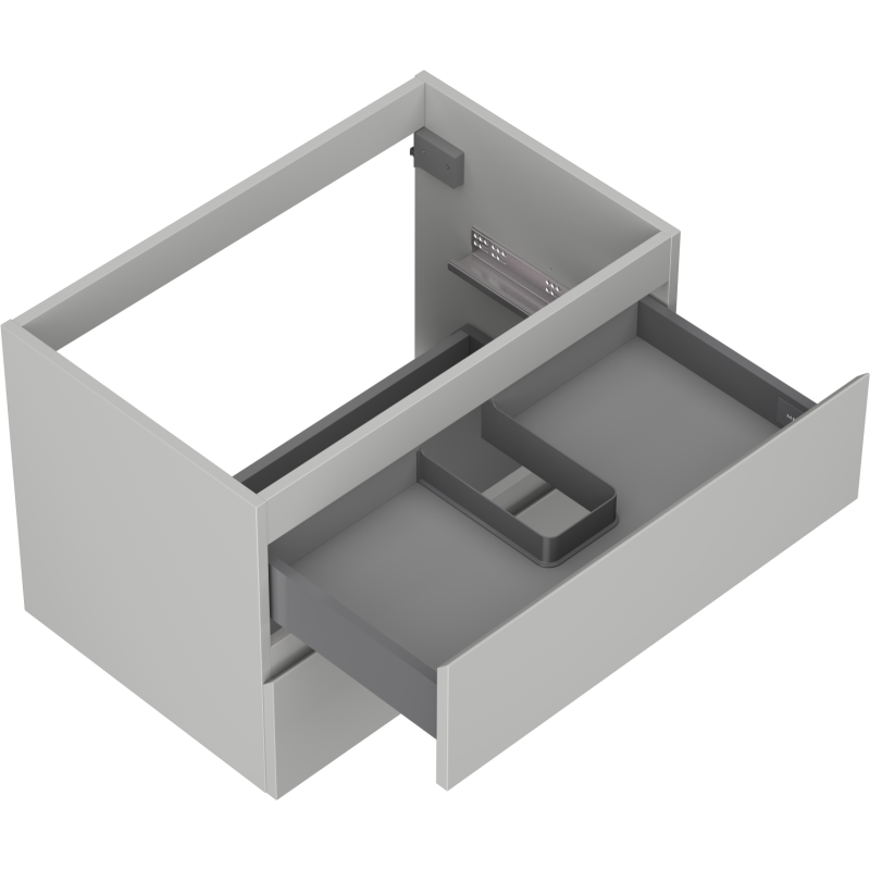 Mexen Orio шкаф за баня под мивка 70 см, 2 чекмеджета, сив мат - 91A10-07047-2-BFF62