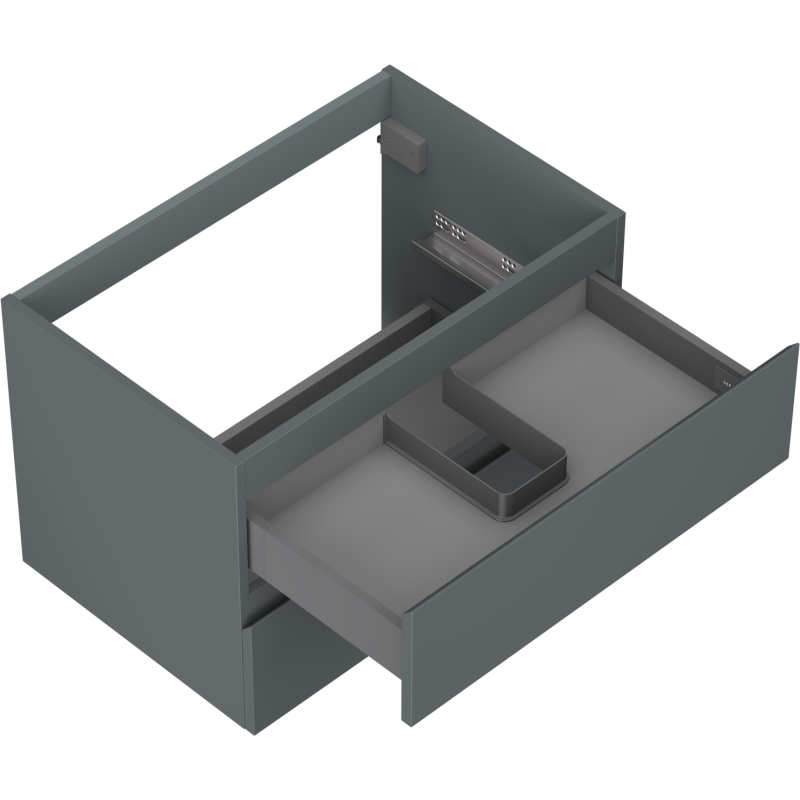 Mexen Orio шкаф за баня под мивка 70 см, 2 чекмеджета, мат графит - 91A10-07047-2-BFF66