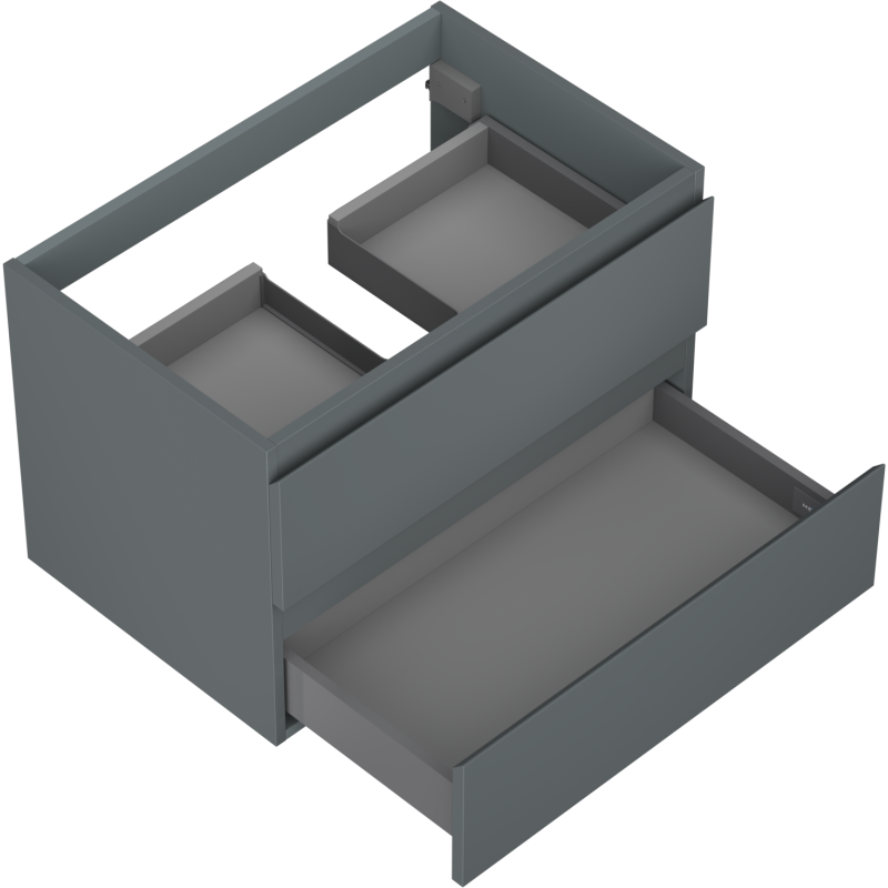 Mexen Orio шкаф за баня под мивка 70 см, 2 чекмеджета, мат графит - 91A10-07047-2-BFF66