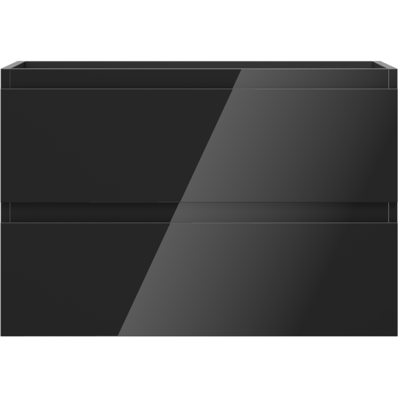 Mexen Orio шкаф за баня под умивалник 70 см, 2 чекмеджета, черен гланц - 91A10-07047-2-BFF70