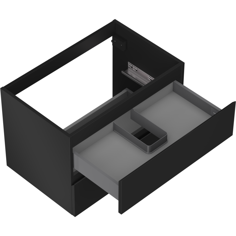 Mexen Orio шкаф за баня под мивка 70 см, 2 чекмеджета, черен мат - 91A10-07047-2-BFF71