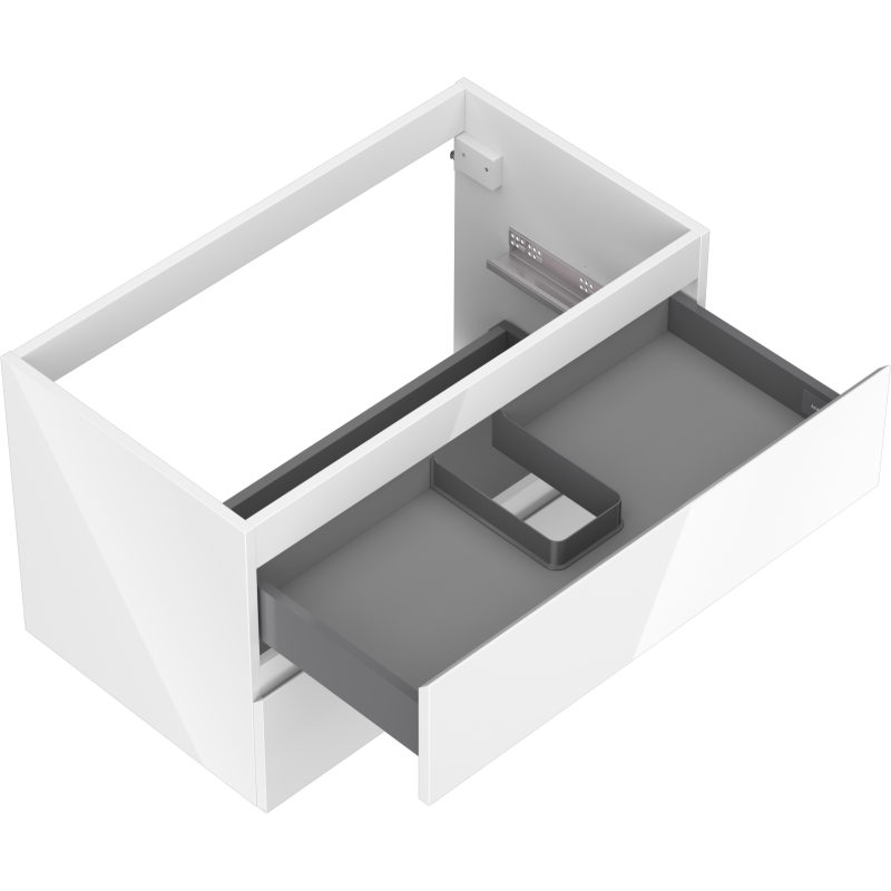 Mexen Orio шкаф за баня под мивка 80 см, 2 чекмеджета, бял гланц - 91A10-08047-2-BFF00