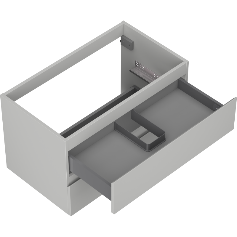 Mexen Orio баня шкаф за мивка 80 см, 2 чекмеджета, сив мат - 91A10-08047-2-BFF62