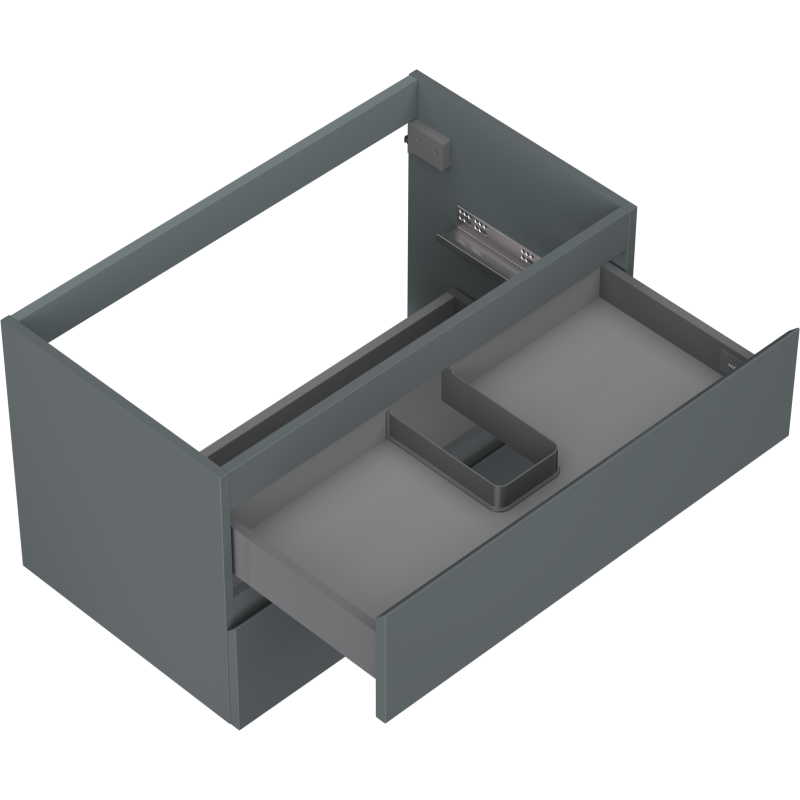 Mexen Orio баня шкаф под умивалник 80 см, 2 чекмеджета, графит мат - 91A10-08047-2-BFF66