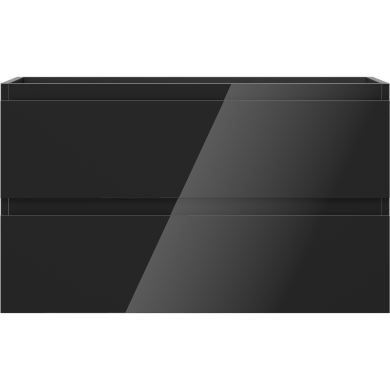 Mexen Orio шкаф за баня под мивка 80 см, 2 чекмеджета, черен гланц - 91A10-08047-2-BFF70