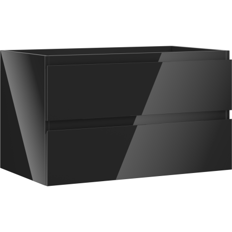 Mexen Orio шкаф за баня под мивка 80 см, 2 чекмеджета, черен гланц - 91A10-08047-2-BFF70