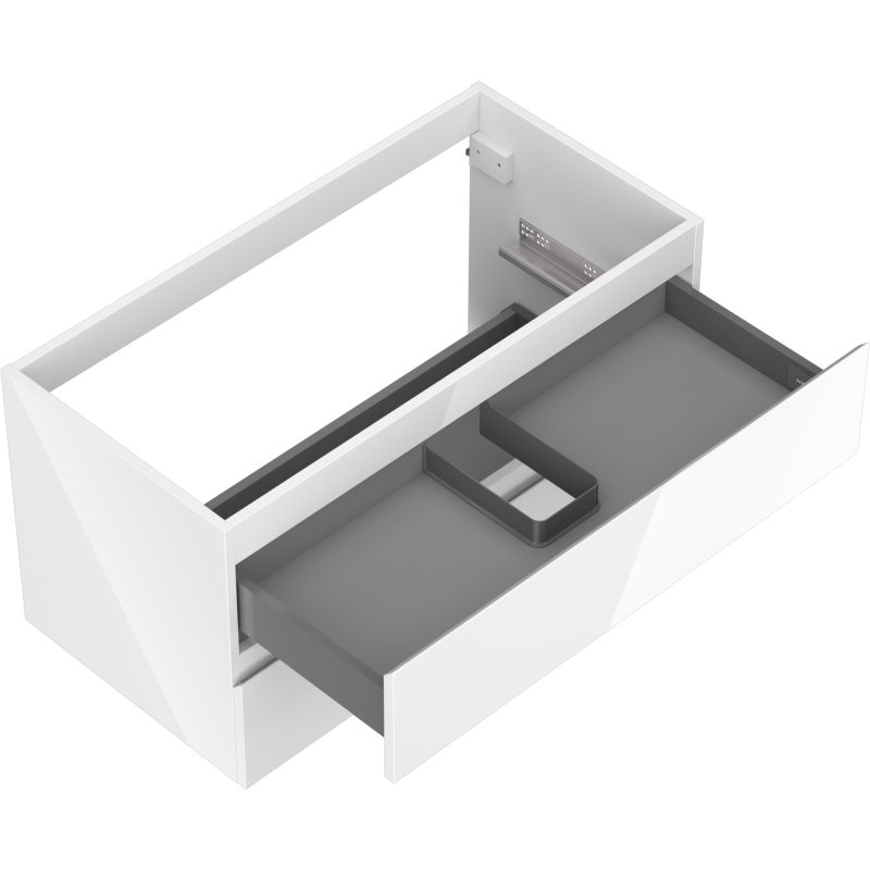 Mexen Orio баня вана с шкаф 90 см, 2 чекмеджета, бял гланц - 91A10-09047-2-BFF00