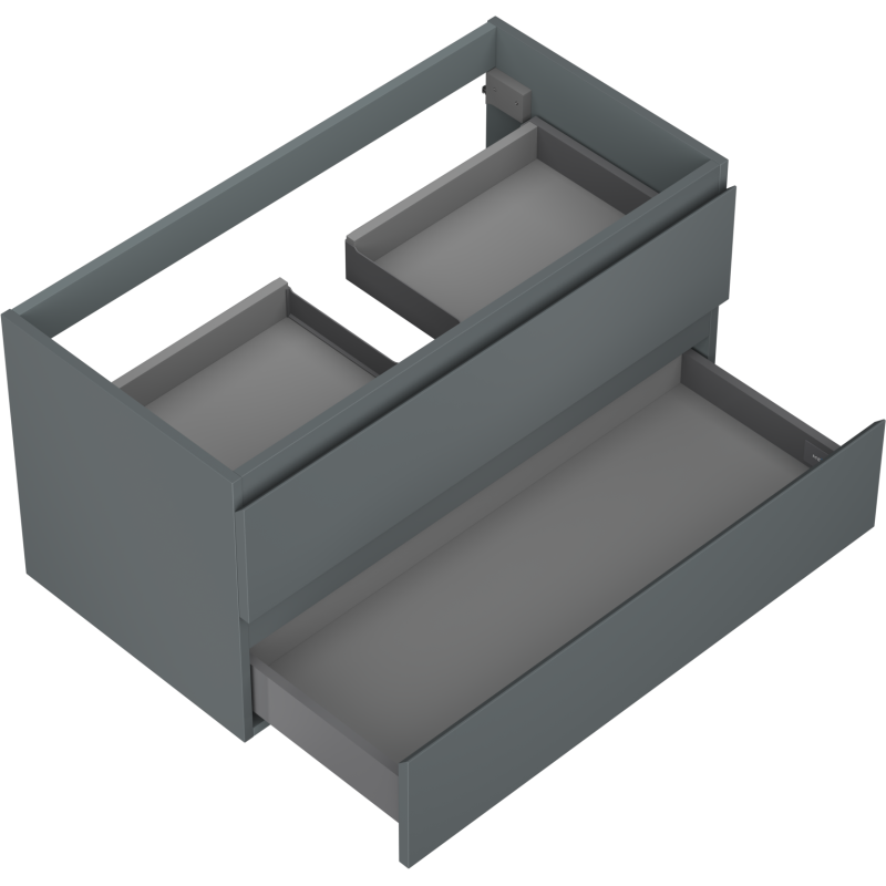Mexen Orio шкаф за баня под мивка 90 см, 2 чекмеджета, матов графит - 91A10-09047-2-BFF66