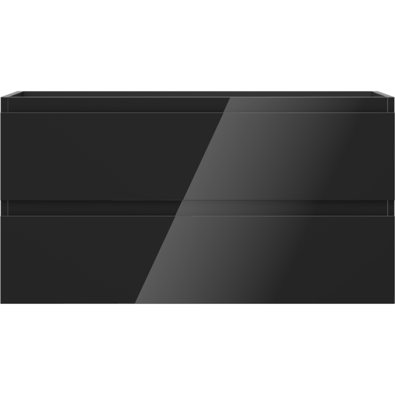 Mexen Orio шкаф за баня под мивка 90 см, 2 чекмеджета, черен гланц - 91A10-09047-2-BFF70