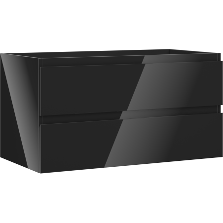 Mexen Orio шкаф за баня под мивка 90 см, 2 чекмеджета, черен гланц - 91A10-09047-2-BFF70
