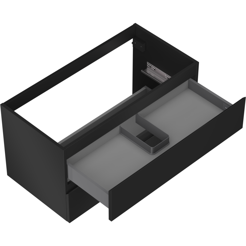 Mexen Orio шкаф за баня под мивка 90 см, 2 чекмеджета, черен мат - 91A10-09047-2-BFF71