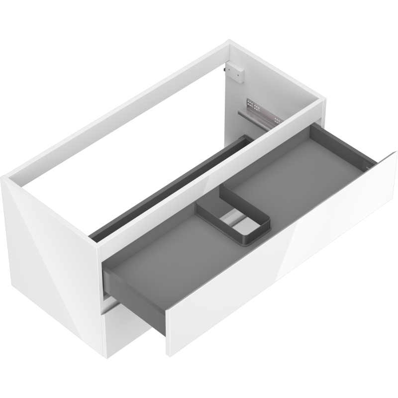 Mexen Orio шкаф за баня под мивка 100 см, 2 чекмеджета, бял гланц - 91A10-10047-2-BFF00
