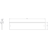 Mexen Orio шкаф за баня под мивка 100 cm, 2 чекмеджета, сив мат - 91A10-10047-2-BFF62