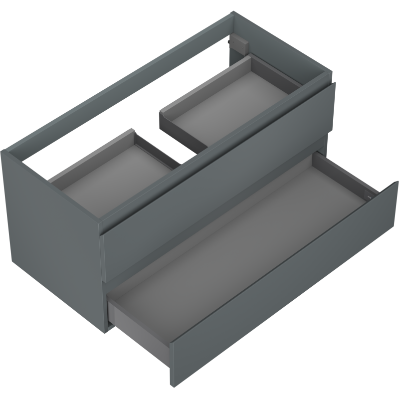 Mexen Orio шкаф за баня под мивка 100 см, 2 чекмеджета, графит мат - 91A10-10047-2-BFF66