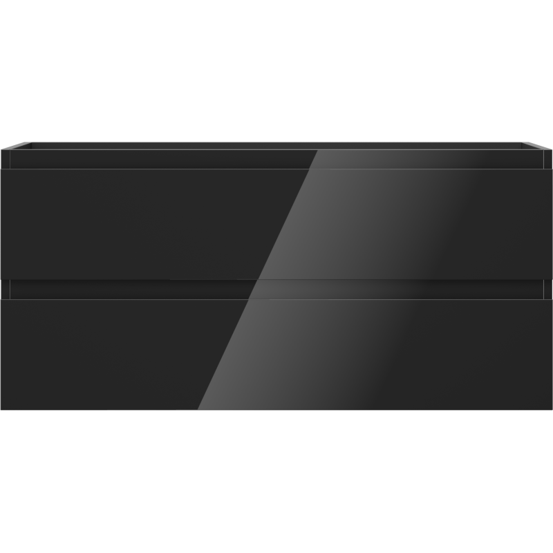 Mexen Orio шкаф за баня под умивалник 100 см, 2 чекмеджета, черен гланц