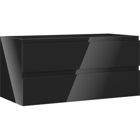 Mexen Orio шкаф за баня под умивалник 100 см, 2 чекмеджета, черен гланц