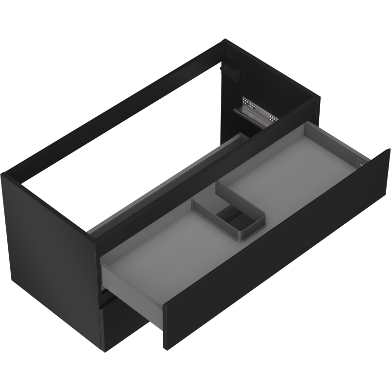 Mexen Orio шкаф под мивка за баня 100 см, 2 чекмеджета, матово черно