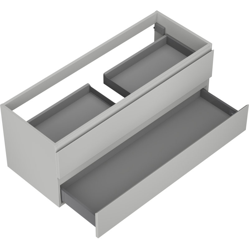Mexen Orio шкафче за баня за мивка 120 см, 2 чекмеджета, сив мат - 91A10-12047-2-BFF62