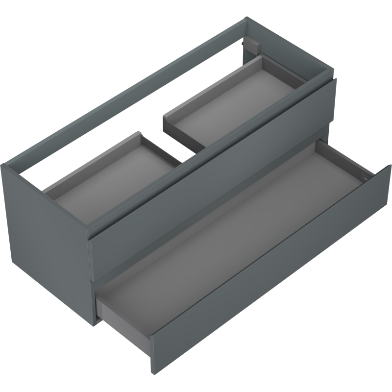 Mexen Orio шкаф за баня под умивалник 120 см, 2 чекмеджета, мат графит - 91A10-12047-2-BFF66