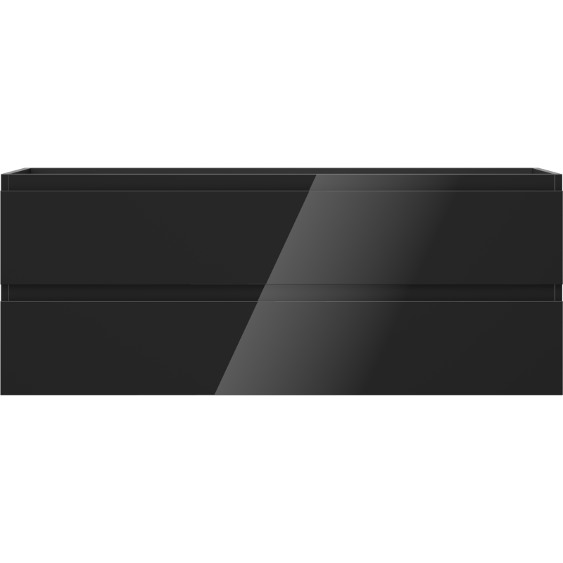 Mexen Orio шкаф за баня подмивнически, 120 см, 2 чекмеджета, черен гланц - 91A10-12047-2-BFF70