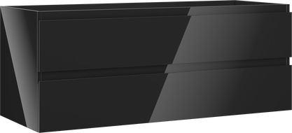 Mexen Orio шкаф за баня подмивнически, 120 см, 2 чекмеджета, черен гланц - 91A10-12047-2-BFF70