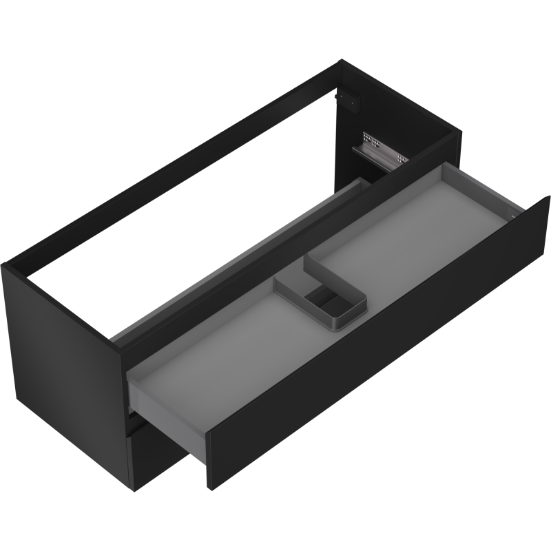 Mexen Orio шкаф за баня под мивка 120 cm, 2 чекмеджета, черен мат - 91A10-12047-2-BFF71