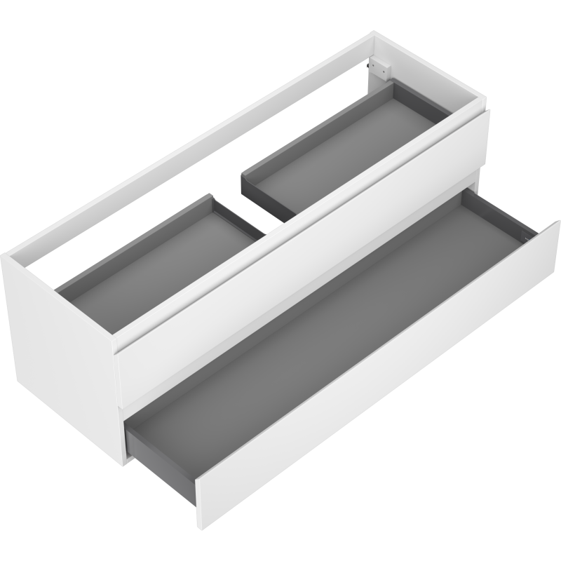 Mexen Orio шкаф за баня под мивка 140 см, 2 чекмеджета, бял мат - 91A10-14047-2-BFF01