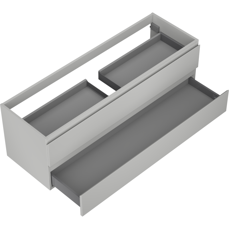 Mexen Orio шкаф за баня под умивалник 140 см, 2 чекмеджета, сив мат - 91A10-14047-2-BFF62