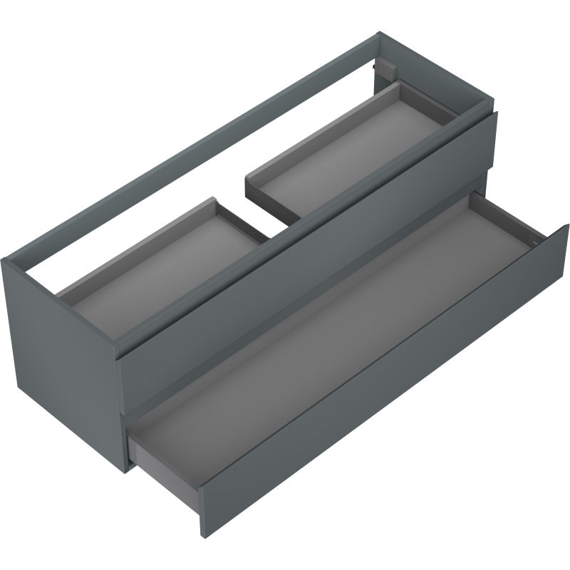 Mexen Orio шкаф за баня под мивка 140 см, 2 чекмеджета, мат графит - 91A10-14047-2-BFF66