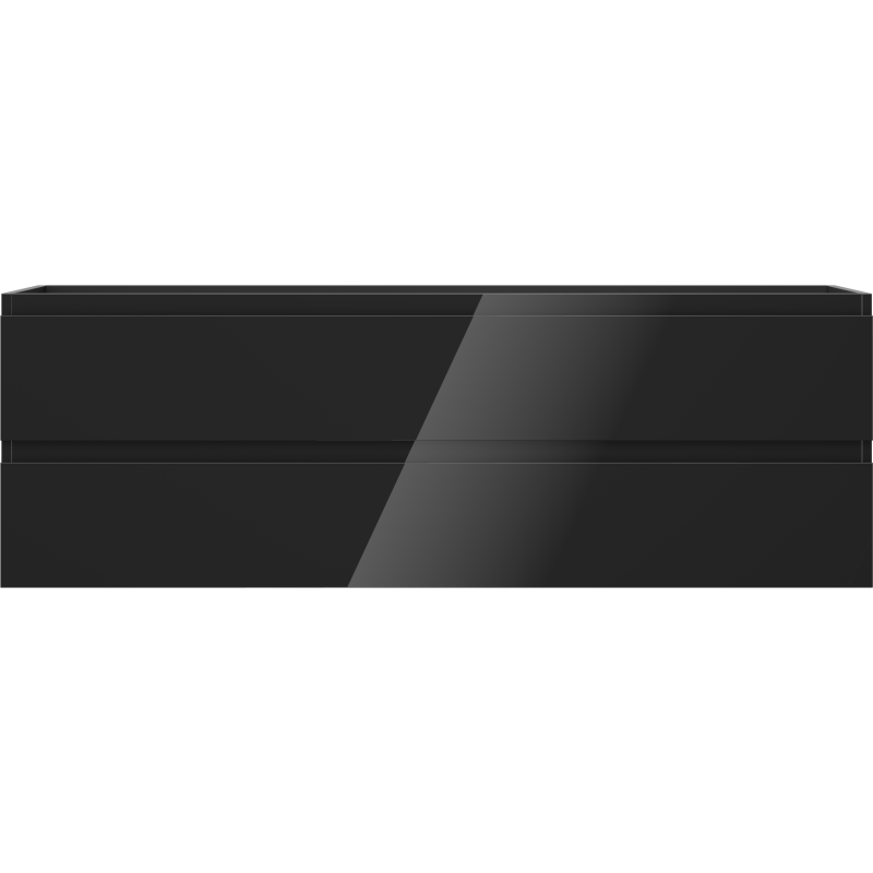Mexen Orio шкаф за баня под мивка 140 см, 2 чекмеджета, черен гланц