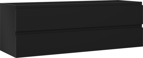 Mexen Orio шкаф за баня под мивка 140 cm, 2 чекмеджета, черен мат - 91A10-14047-2-BFF71