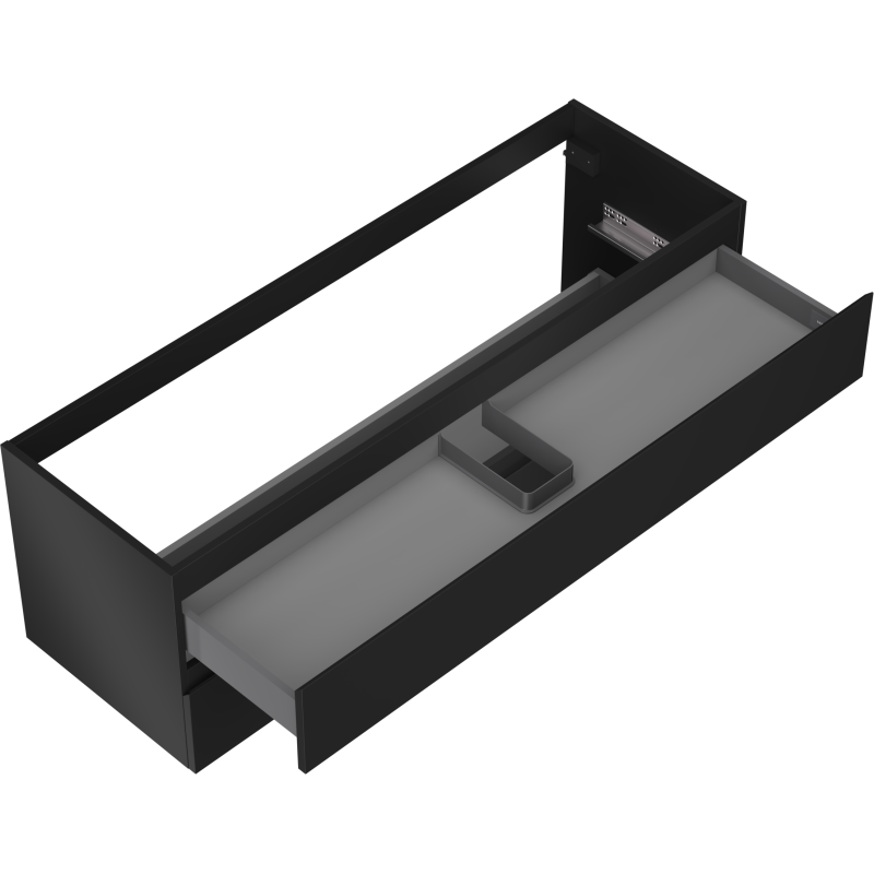 Mexen Orio шкаф за баня под мивка 140 см, 2 чекмеджета, черен мат - 91A10-14047-2-BFF71
