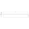 Mexen Orio шкаф за баня под мивка 160 cm, 2 чекмеджета, сив мат - 91A10-16047-2-BFF62