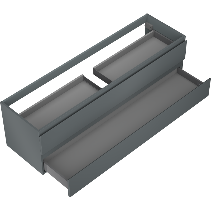 Mexen Orio шкаф за баня под мивка 160 см, 2 чекмеджета, графит мат - 91A10-16047-2-BFF66