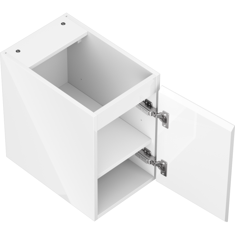 Mexen Orio шкаф за баня под умивалник 30 см, 1 врата, бял гланц - 91A11-03047-1-BF00
