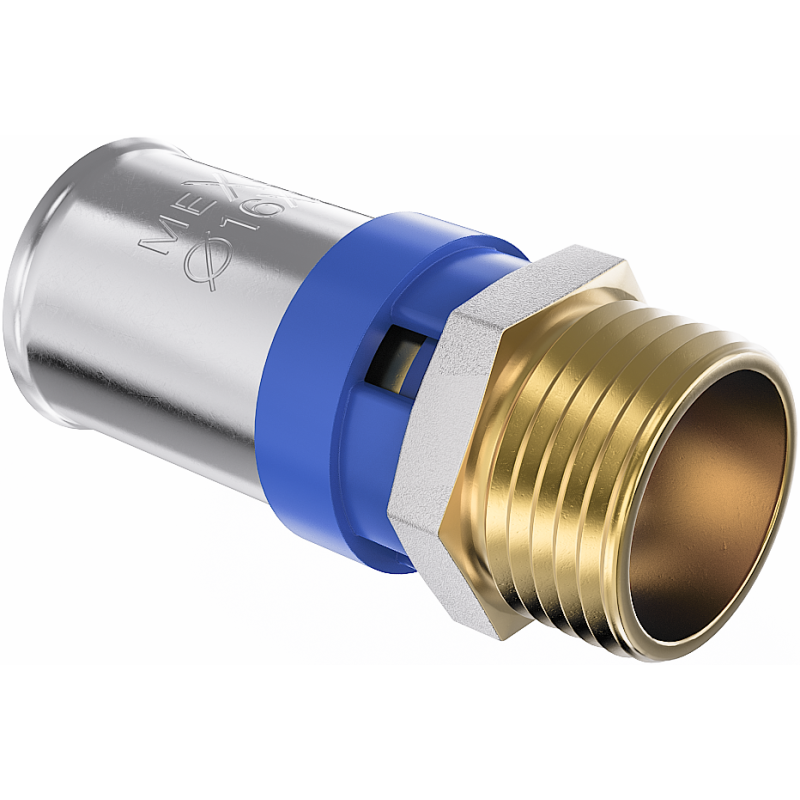 Mexen PEX-P скоба за пресоване, пресоваща редукция PEX 20 x 1 GZ - W97123-2010M-00