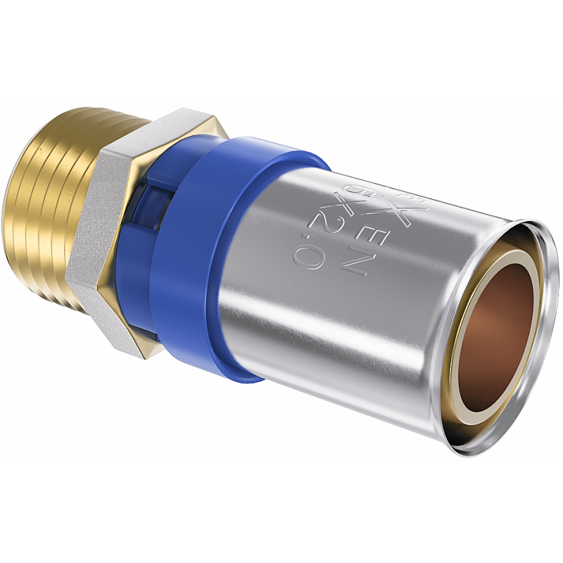 Mexen PEX-P скоба за пресоване, пресоваща редукция PEX 20 x 1 GZ - W97123-2010M-00