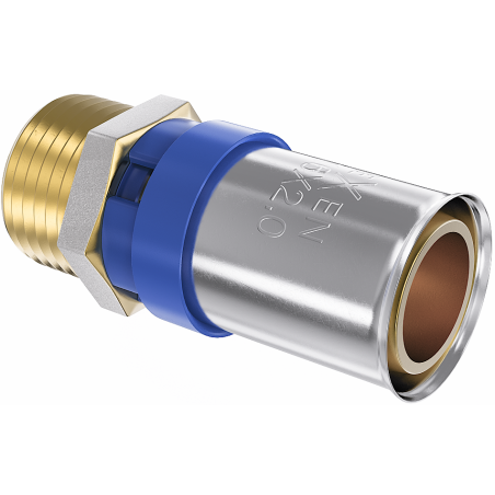 Mexen PEX-P фитинг за пресоване, компресионен PEX редукция 20 x 1 GZ - W97123-2010M-00
