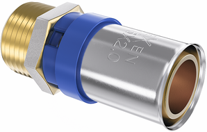 Mexen PEX-P кримпващ фитинг, пресован PEX редукция 25 x 3/4 GZ - W97123-2534M-00