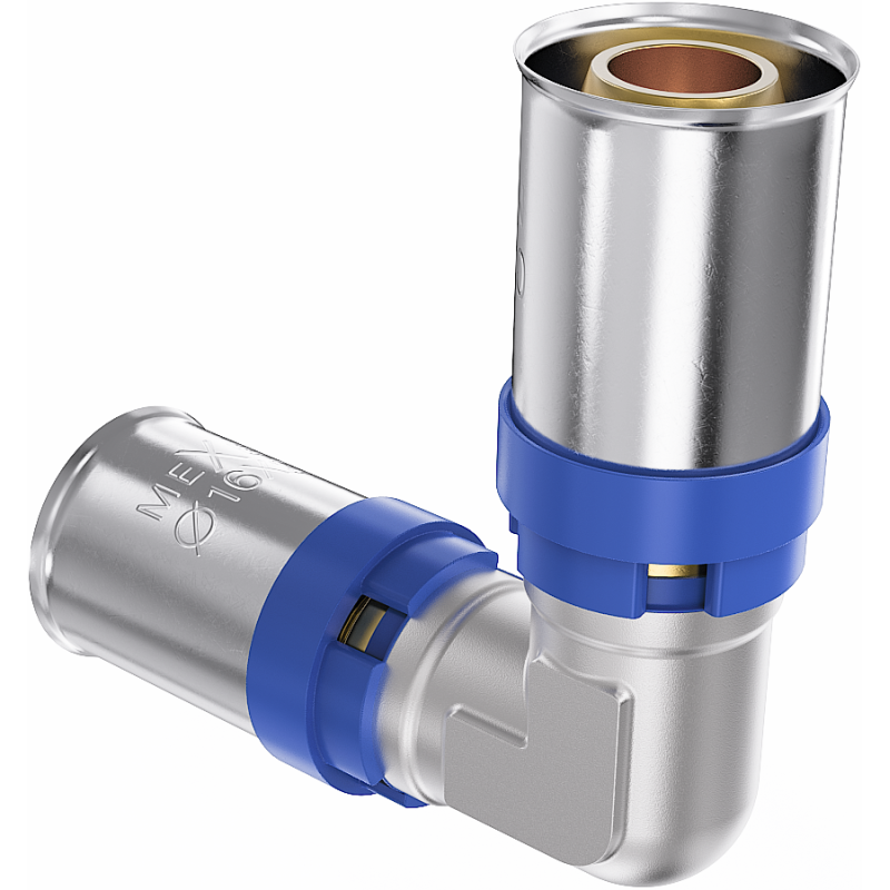 Mexen PEX-P редукционно компресионно коляно, пресовано PEX 20 x 16 - W97125-2016-00