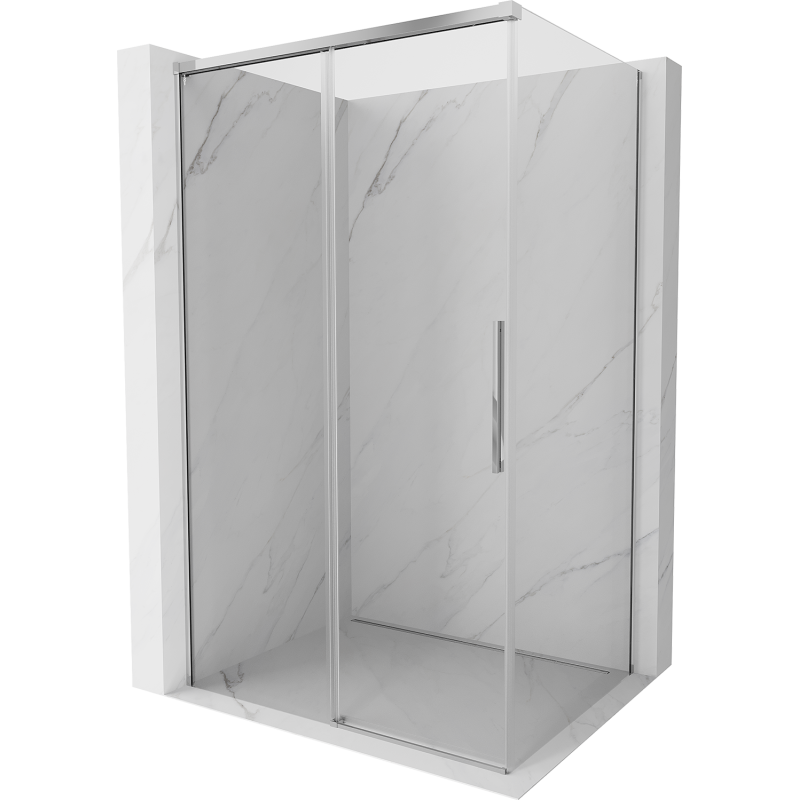 Mexen Rox плъзгаща се душ кабина 95 x 70 см, прозрачна, хром - 8C2-095-070-01-00