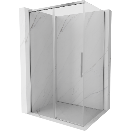 Mexen Rox плъзгаща се душ кабина 95 x 70 см, прозрачна, хром - 8C2-095-070-01-00