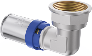 Mexen PEX-P коляно пресово съединение, пресово PEX 25 x 3/4 GW - W97126-2534F-00