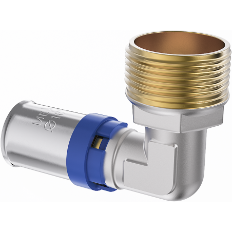 Mexen PEX-P тръбно коляно, пресоващо се PEX 16 x 1/2 GZ - W97127-1612M-00