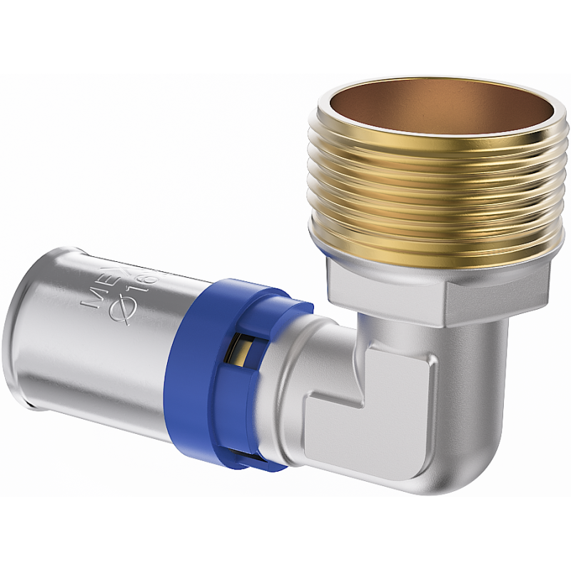 Mexen PEX-P пресоваща се притискателна коляно, PEX 25 x 3/4 GZ - W97127-2534M-00