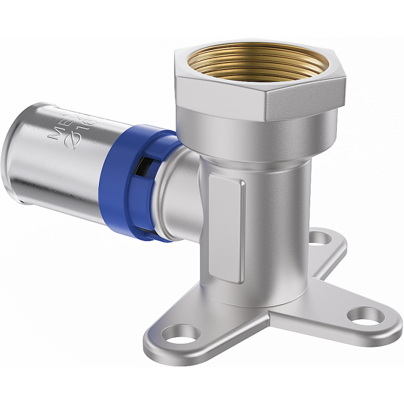 Mexen PEX-P стенна компресионна коляно с крепеж, пресово PEX 20 x 1/2 GW - W97128-2012F-00