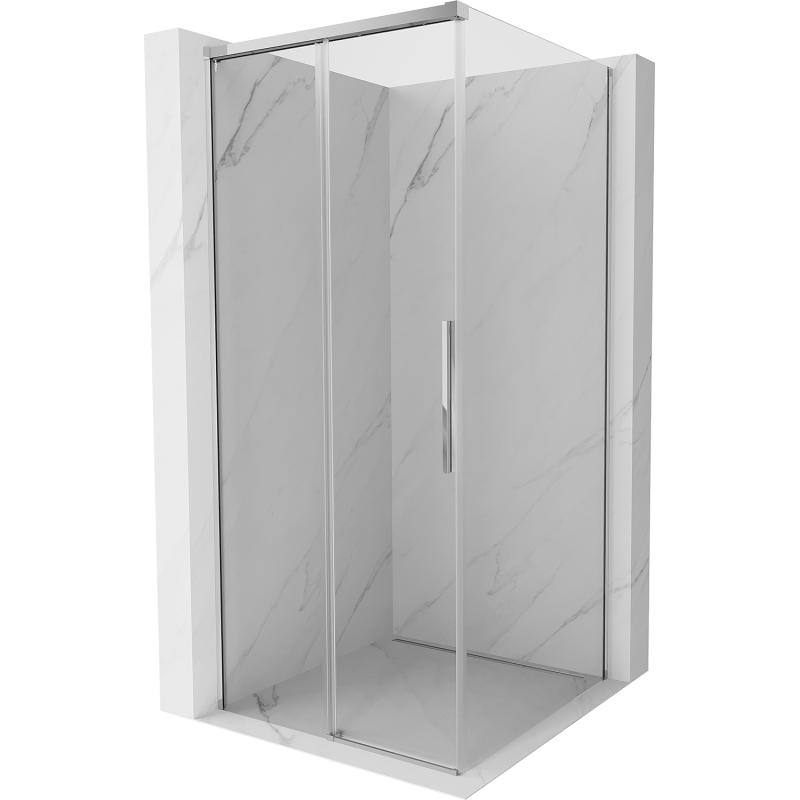Mexen Rox плъзгаща се душ кабина 90 x 90 см, прозрачна, хром - 8C2-090-090-01-00